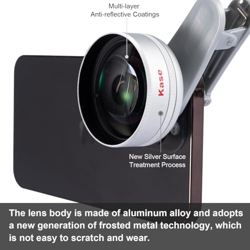 Lente macro HD para iPhone y Android con distancia de enfoque de 45-85mm Kase Plus 7