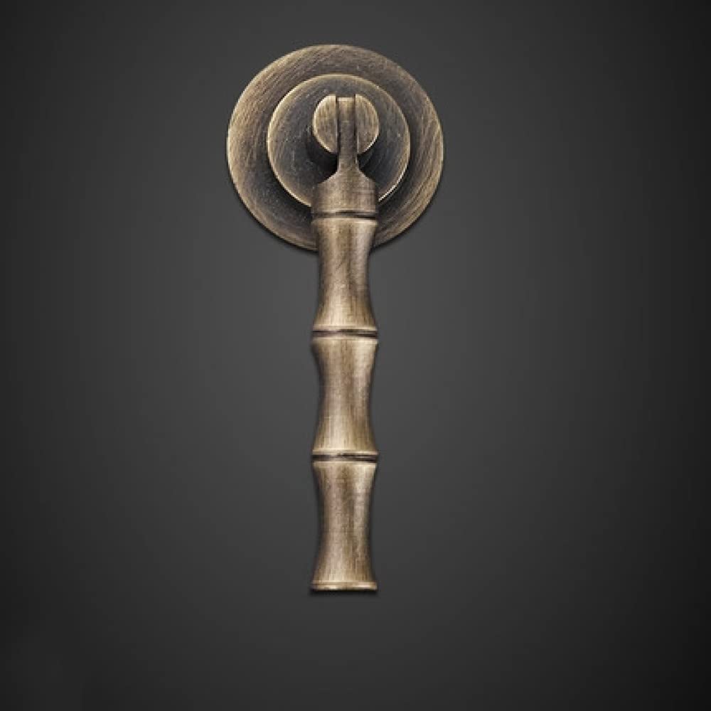 Poignée de tiroir chinois monotrou cuivre boutons de garde-robe, 4
