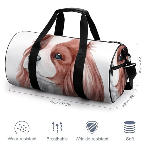 Duffel bag chien à longues oreilles sac week-end de gym et camping