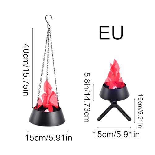 Lanterne LED à effet flamme pour sécuriser et décorer le porche