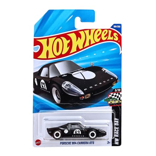 Image of Hot Wheels Porsche 904 Carrera GTS HW Race Day Ages 3 Years and Up 100 /250 (Black)