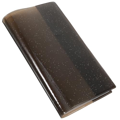 WOONEKY Álbum de Tarjetas y Fotos 84 Fundas de PVC y Ds Organizador Multifuncional Grande para Coleccionistas Portafolios Portátil para Entradas Recuerdos y Tarjetas Negras Brillantes