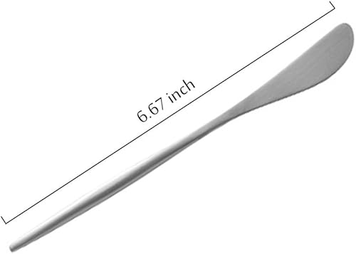 Miniatura 2 de Juego de cuchillos de mantequilla de acero inoxidable 18/10, cubiertos delgados para cocina, hotel, restaurante, boda, fiesta, acabado mate, apto