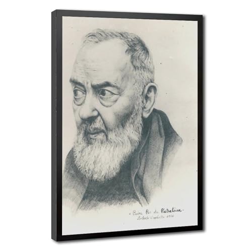 Toile Saint Padre Pio cadre suspendu pour rompre la monotonie des murs