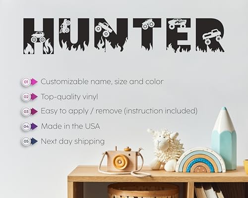 Vinilo decorativo Megapolis Monster Truck para pared miniatura 6