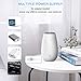 MADETEC Ultrasonic Car Diffuser for Essential Oils, Portable Mini USB Air Humidifier for Home, Desk, Travel, Office, Baby Bedroom with 7 Colors Night Light and Auto Shut-Off - (White)