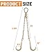 SPARKWHIZ G70 J Hook Tow Chain V Bridle with 15