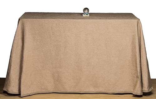 TE Texna Falda Mesa Camilla Cuadrada Rectangular de Chenilla enaguilla Mantel Otoño-Invierno-Primavera-Verano Colores Cuadrada Mantiene el Calor fresquita Verano (Tostado, 70x120)