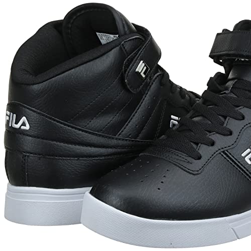 Fila Men's Everyday Sport Athletic Casual High-Top Vulc 13 Mid Lace Up Sneaker Shoes, Black/Black/White, 10 #TOP7