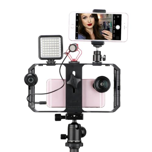 Ulanzi U Rig Pro Video Rig para iPhone, estabilizador de telefone com suporte triplo para sapata, su