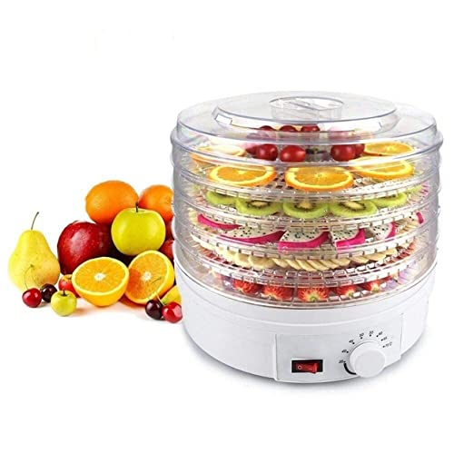 JAHAP CREATION Home Electric Food Saver Fruit Dehydrator Preserver Dry Dehydration Machine With 5 Stackable Tra