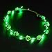Produktbild LED glühender Kranz Blumen-Kronen-Haar-Band-Hochzeit Blumengirlande Fest Blumenkopfschmuck Haarschmuck Festival - Grün