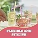 Flexible Plastic Straws Disposable, Vibrant & Colorful Assortment Bendy, Stylish Drinking Straws for Every Occasion & Party Decoration, 175 Count