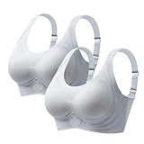 ALDOLA büstenhebe Damen Minimizer BH ohne bügel Grau 2St Damen vollschalen BH Sport BH starker Halt t-Shirt BH Gepolstert (Größe:100C)