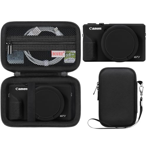 Estuche rígido y funda de silicona para Canon Powershot G7 X Mark III miniatura 1