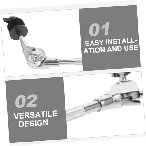 DECHOUS Brazo para Platillo con Soporte Ajustable para Set de Batería Compatible con Redoblante e Instrumentos de Percusión miniatura 7