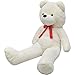 vidaXL Orso Peluche Morbido Gigante Bianco XXL 242 cm Orsacchiotto Giocattolo