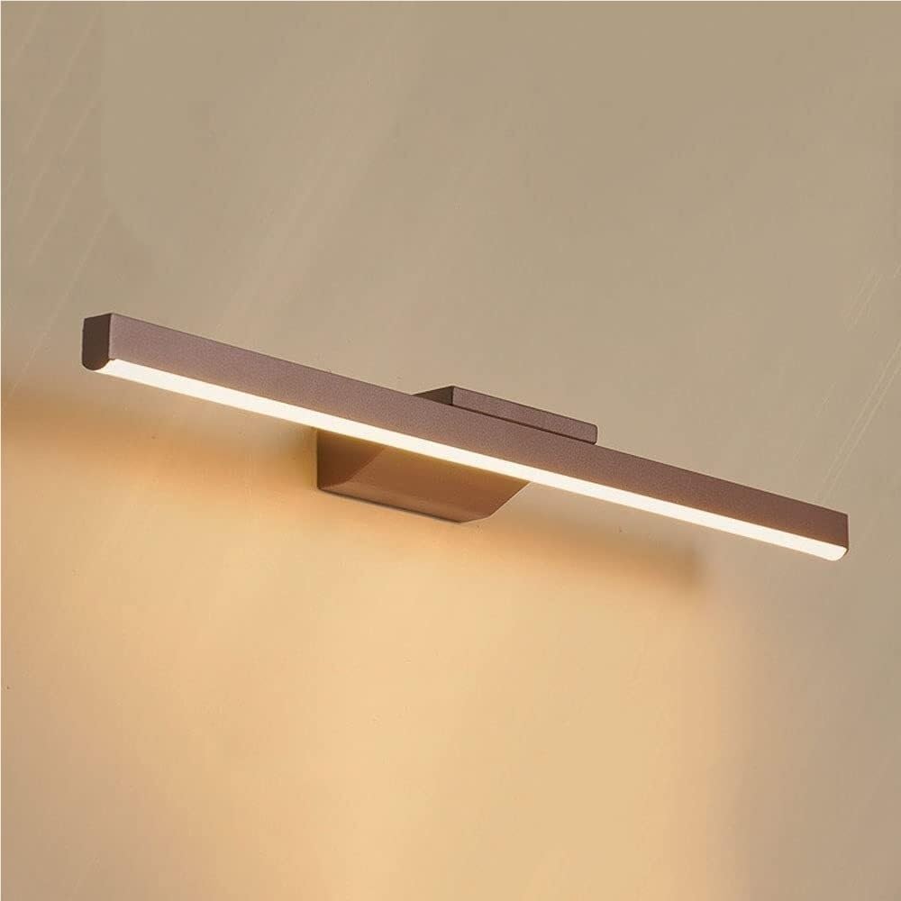 Lámpara de Pared LED con Acabado marrón, luz de tocador, Luces LED Frontales para Espejo de baño, iluminación para Armario con Espejo, iluminación para Marco de Fotos de baño (3000