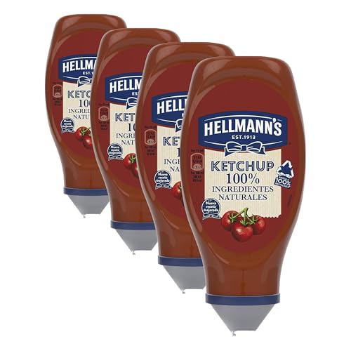 Hellmann's Salsa Kétchup Bocabajo 100% Ingredientes Naturales 430ml, 430 mililitro, 1 (Paquete de 4)