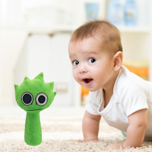 Image of Green Double Eye Sprunki Plush Toys