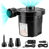 ✅ 【2 IN 1 ELEKTRISCHE LUFTPUMPE】: Durch die schnelle Befüllung und den Hochdruckentwurf Migimi Elektrische Luftpumpe Aufblas sluftpumpe wird ein schnelleres und effizienteres Aufblasen ermöglicht und gleichzeitig viel Zeit sparen. Nicht nur, dass es Artikel aufblasen kann, aber es auch Produkte abzulassen durch Ansaugen von Luft aus, was viel höher ist als bei den meisten Handpumpen auf Der Markt.