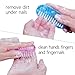Nail Brush for Cleaning Fingernails Two Sided Hand Fingernail Scrub Brush Soft Stiff Bristles Nails Toes Scrubber for Men Women Kids,4 PCS