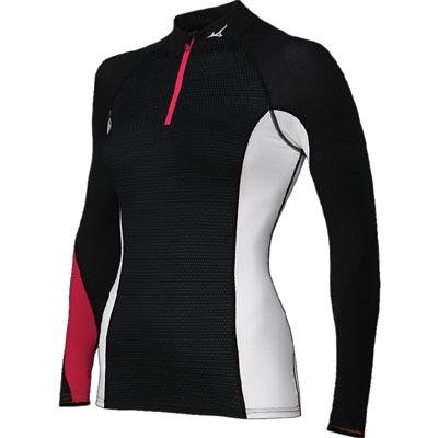 Haut de course Mizuno Breath Thermo pour femme : le t-shirt zippé idéal pour l'hiver