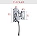 Handle Pl029 Industrial Door and Window Distribution Box Cabinet Lock Zinc Alloy 1Pcs(PL029-2right)