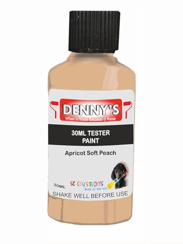 Premium Interior Wall & Ceiling Emulsion Paint – Apricot Soft Peach – Rich Matt Finish, Durable & Washable, Low Odour, Ideal for Living Rooms, Bedrooms & Hallways (30ML Tester Bottle)