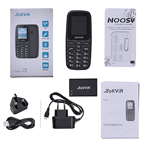 TOKVIA Telefono cellulare per anziani con tasti