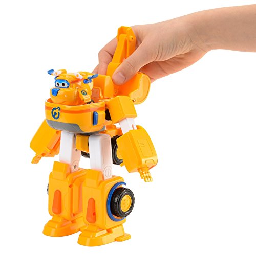 Super Wings 7" Donnie's Dozer Playset With 2" Transform-A-Bot Donnie Mini Figure, Transforming Airplane Toy Vehicle, Plane To Robot, Birthday Gift For Preschool Kids 3 4 5 Year Old Boys And Girls #TOP6