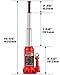 BAOSHISHAN 3 Ton Double Ram Bottle Jack 6-1/2