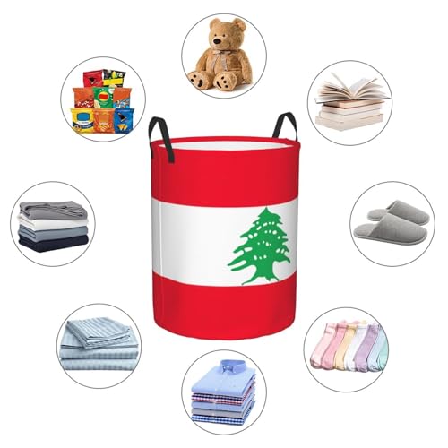 Panier à linge drapeau Liban idéal pour organiser les vêtements du salon - 7