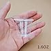 Cynohesta 200 pcs Mini Plastic Shot Glasses Disposable Small Cups，Clear Communion Cup for Sample Tasting,Little 1oz-1.5-2-3 Ounce Mouthwash Cups Tiny (200, 0.75OZ)