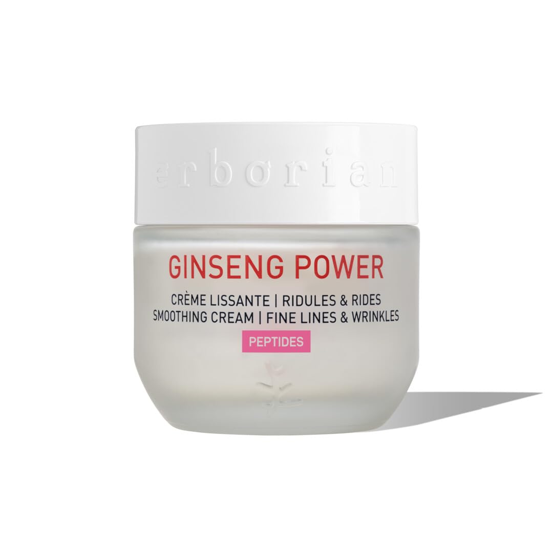 Erborian - Ginseng Power - Crema Facial Alisadora Anti-Edad - Lucha contra las Arrugas y Líneas de Expresión - Cuidado Facial - Cosmético Coreano - 50ml