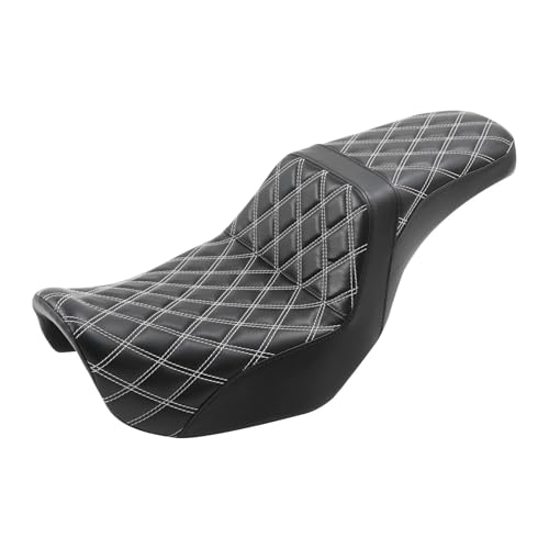 Asiento de motocicleta acabado premium para Dyna Super Glide Custom FLD 6