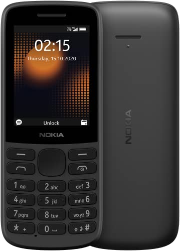 Nokia 215 Téléphone Portable débloqué (Ecran: 2,4 Pouces - 1 Go - Double SIM - Android) Noir