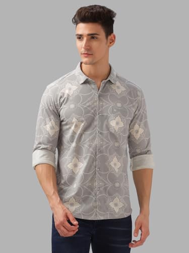 Image of BULLMER Trendy Regular Fit Striped Causal Full Sleeve Shirt for Men.