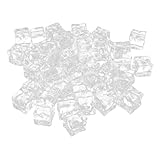 TOYANDONA 50 piezas Cubitos Hielo Artificial Acrílico Transparente Reutilizables para Decoración Bodas Banquetes Fotografía Accesorios Mesa