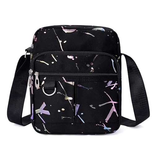 Nylon Shoulder Bag Crossbody Nylon Purse for Women, Multiple Pockets Work Travel Essentials