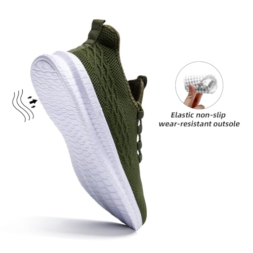 Image of DLWKIPV Womens Walking Shoes Slip On Sneakers Tennis Shoes Running Sport Workout Gym Shoes Athletic Non Slip Lightweight Breathable Fashion Casual Shoes for Travel Work