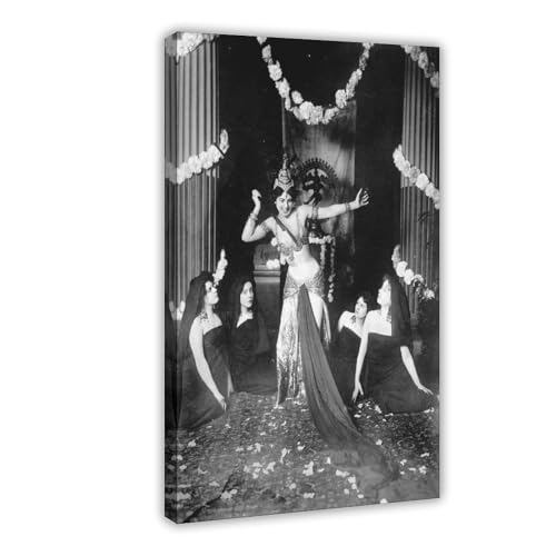 Toile Mata Hari WCYB cadre suspendu pour habiller facilement un mur de salon vide
