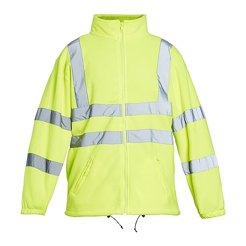 Blackrock Men's Hi-Vis Fleece Jacket - Yellow, X-Large