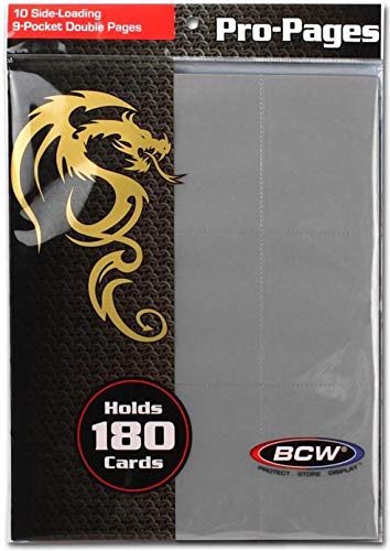 🛒 Flash Sale BCW 1-PRO18S-GRY Side Loading 18-Pocket Pro Pages - Gray