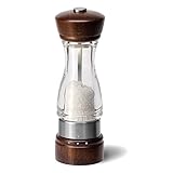 COLE & MASON Keswick Wood Salt Grinder - Wooden Mill Includes Gourmet Precision Mechanism and Premium Sea Salt