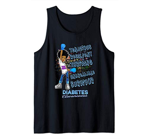 Type 1 Diabetes Awareness Shirt Unbreakable Warrior Women's Camiseta sin Mangas