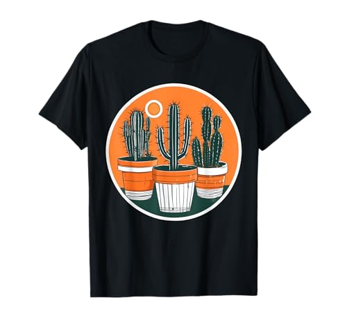 Divertido arte de cactus para hombres y mujeres, amantes de los jardineros de cactus Camiseta