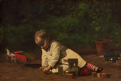 Toile peinture murale Eakins 60x90cm de style abstrait