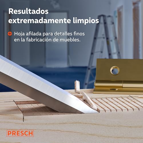 Miniatura 4 de Presch Juego De Cinceles Para Madera 4 Uds. Incl. Bolsa - Completamente Afilados 6, 12, 18, 24mm - Con Ángulo De Cuña De 25 E Una Robusta Caperuza Metálica Para Impactos