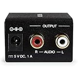 Konwerter audio FONESTAR FO-37DA audio cyfrowy w analogowym wejściu optycznym, SPDIF/koncentryczny SPDIF, stereo, 2 x cinch